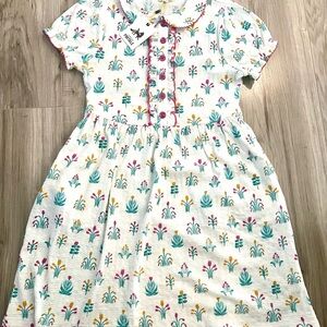 Finding Foxtale - Girls Dress in White with Multicolor Accents.